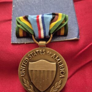Bronze Armed Forces Expeditionary Service Medal with a multi-colored ribbon.