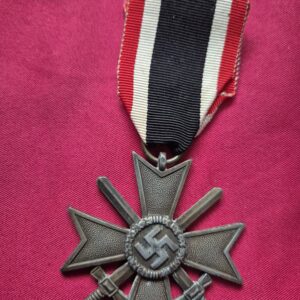 A Second Class War Merit Cross with Swords and ribbon.