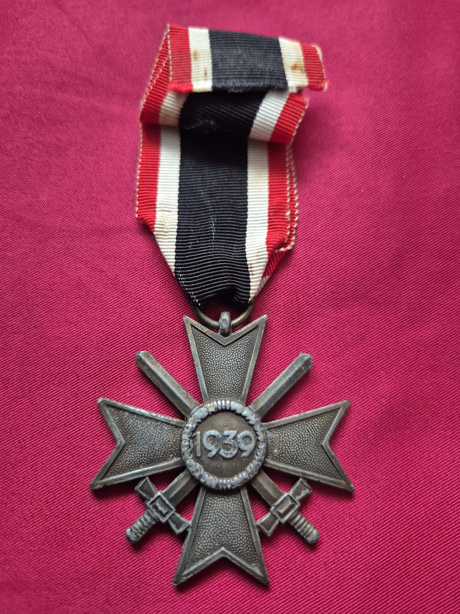 A Second Class War Merit Cross with Swords and ribbon. - Image 3