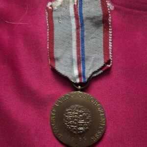 Czechoslovakia 1945 - 1965 liberation medal mounted for wear.
