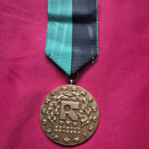 Czechoslovakian 'Exemplary Miner Worker' medal from OKD Ostrava.