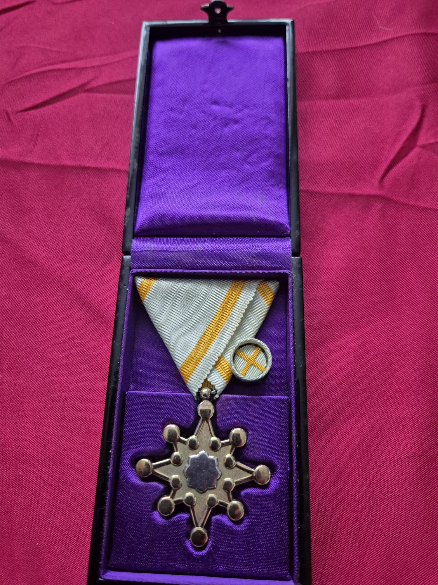 Japanese 8th Class Order of the Sacred Treasure medal with original case.