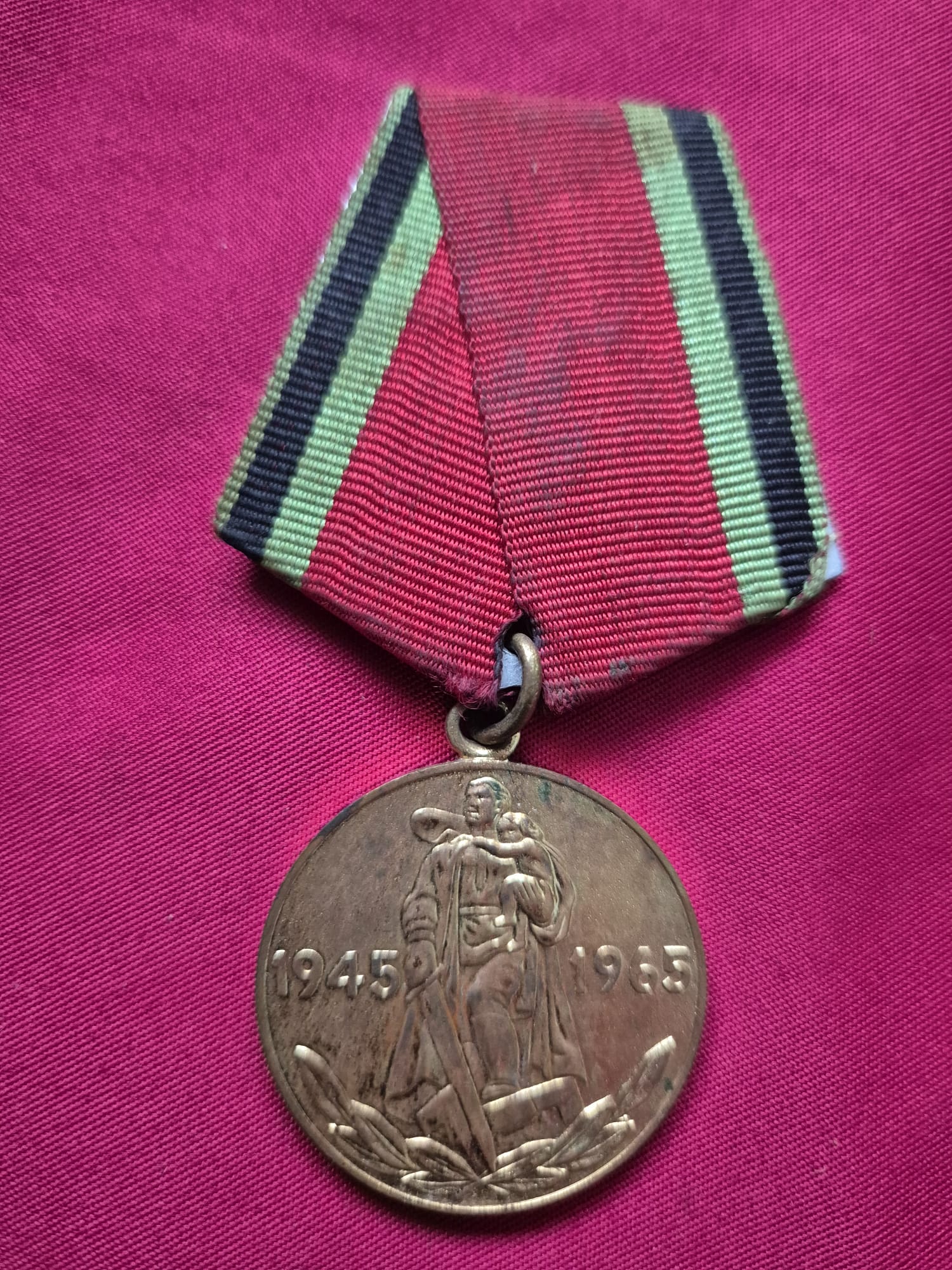 Soviet USSR medal "20 Years of Victory in the Great Patriotic War".